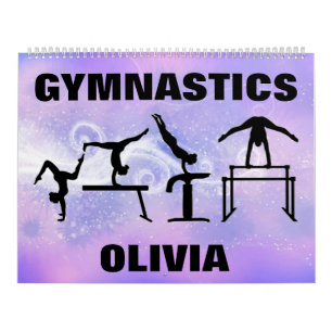 Gymnastics Purple Swirl Calendar