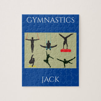 "GYMNASTICS puzzle for boys with personalised name