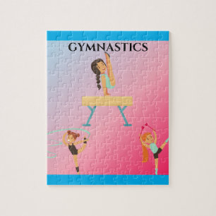 Gymnastics puzzle for girl's.