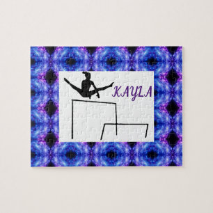 Gymnastics puzzle for girls personalised.