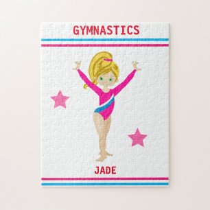 GYMNASTICS PUZZLE FOR GIRLS PERSONALIZED