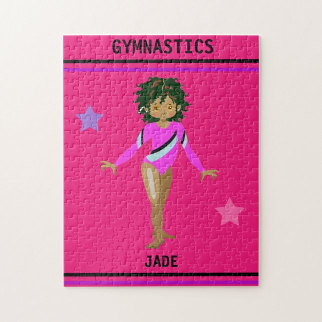  GYMNASTICS PUZZLE FOR GIRLS PERSONALIZED (Vertical)
