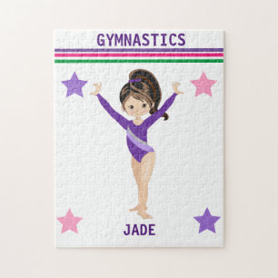 GYMNASTICS PUZZLE FOR GIRLS PERSONALIZED.