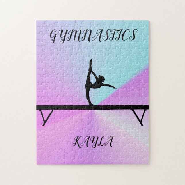 GYMNASTICS PUZZLE PERSONALIZED! (Vertical)