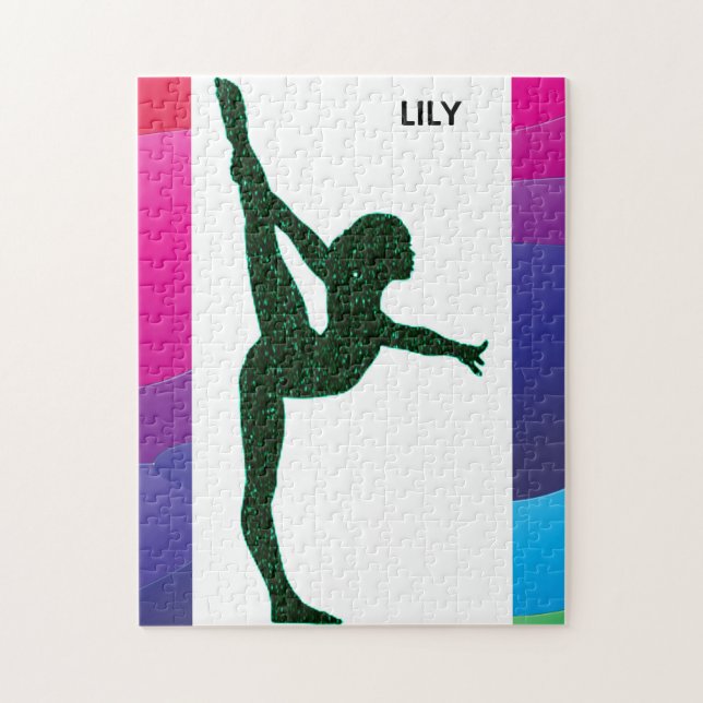 GYMNASTICS PUZZLE PERSONALIZED! (Vertical)