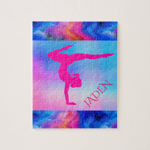 "GYMNASTICS" puzzle with custom name.