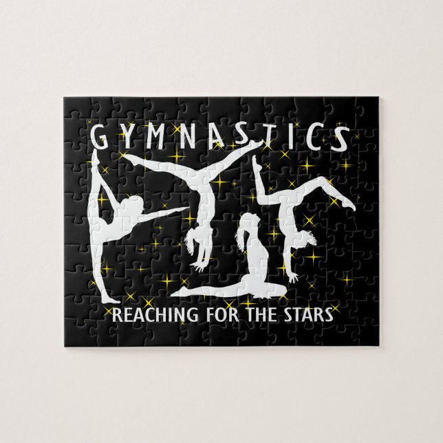 Gymnastics Reaching For The Stars Jigsaw Puzzle (Horizontal)