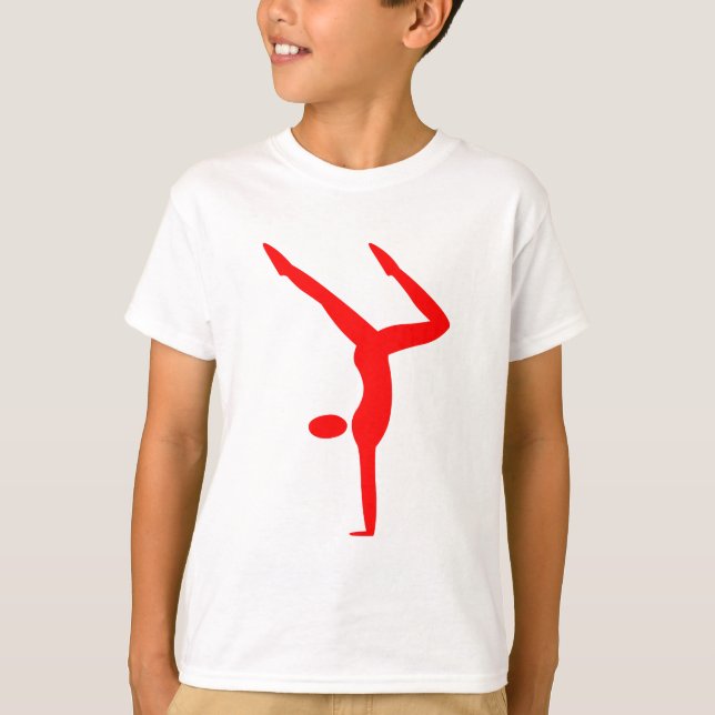 Gymnastics - Red T-Shirt (Front)