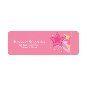 Gymnastics Return Address Label