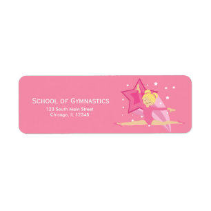 Gymnastics Return Address Label