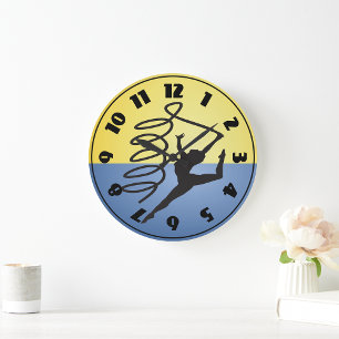 Gymnastics Ribbon Routine Clock