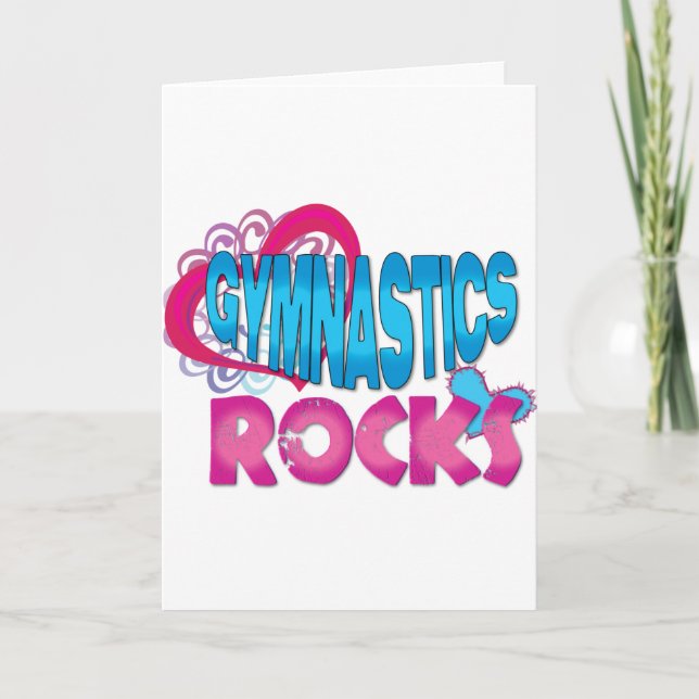 Gymnastics Rocks Gifts Card (Front)