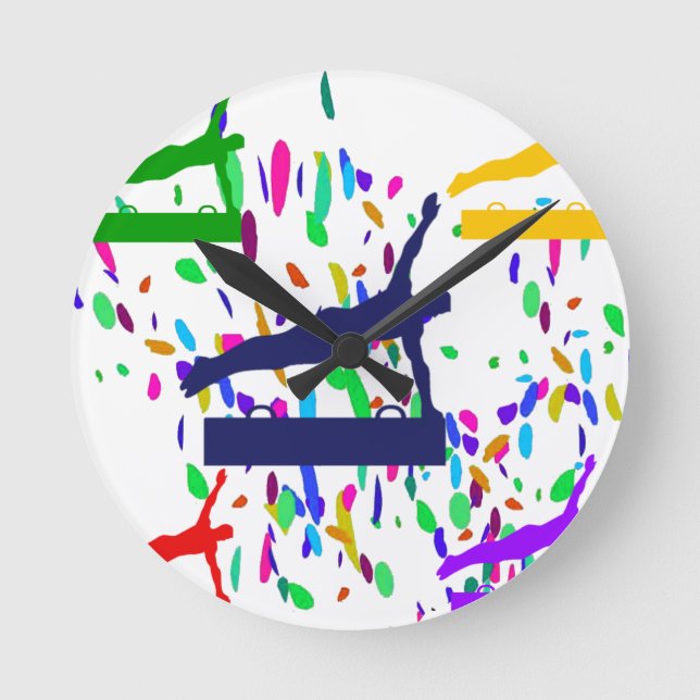 GYMNASTICS ROUND CLOCK (Front)