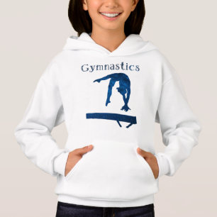Gymnastics Royal Blue Balance Beam Vine Font
