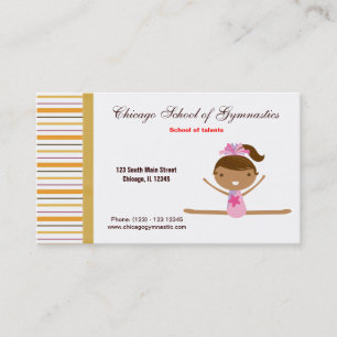 Gymnastics School Business Card