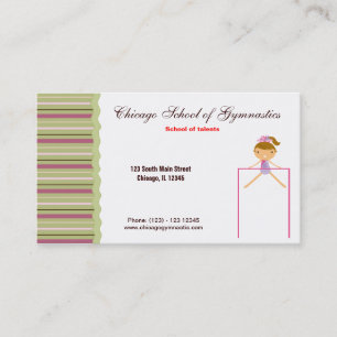 Gymnastics School Business Card