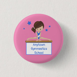 Gymnastics School Class Academy Custom 3 Cm Round Badge