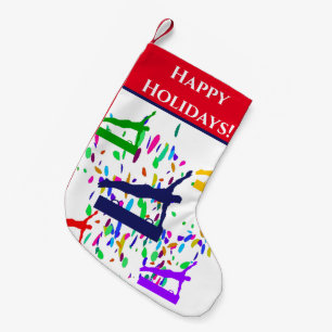 GYMNASTICS SMALL CHRISTMAS STOCKING