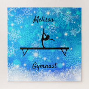 Gymnastics Snowflake Balance Beam   Jigsaw Puzzle
