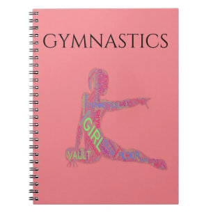 Gymnastics spiral notebook. notebook