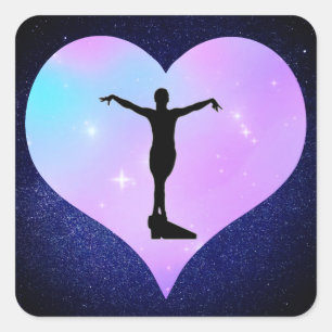 Gymnastics   square sticker