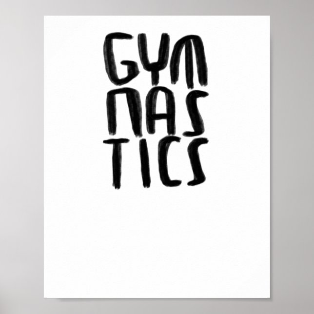Gymnastics Sticker  Poster (Front)