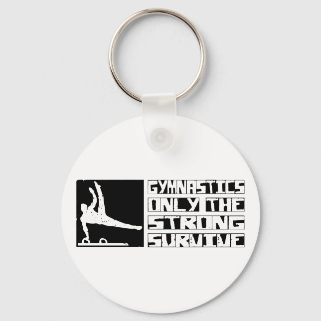 Gymnastics Survive Key Ring (Front)