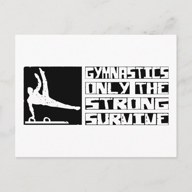 Gymnastics Survive Postcard (Front)
