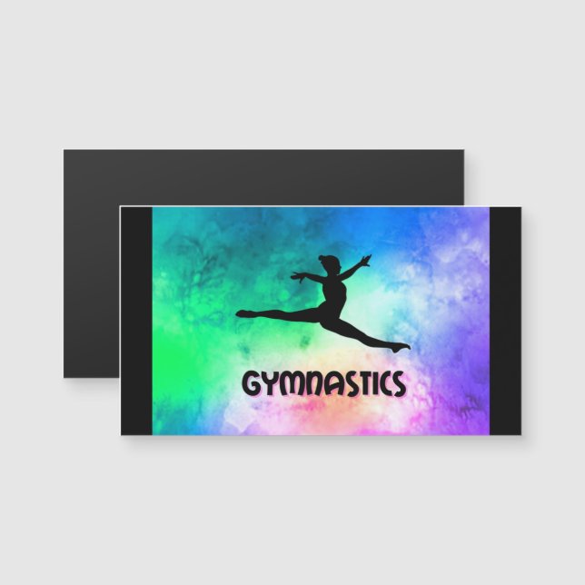 Gymnastics Switch Leap Watercolor (Front/Back)
