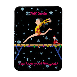 Gymnastics Tell Santa I've Been Good This Year Magnet
