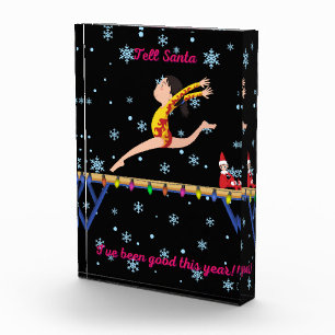 Gymnastics Tell Santa I've Been Good This Year Photo Block