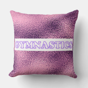Gymnastics throw pillow. cushion