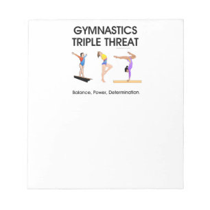 Gymnastics Triple Threat Notepad