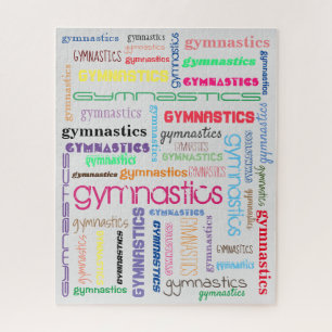 Gymnastics Typography Puzzle