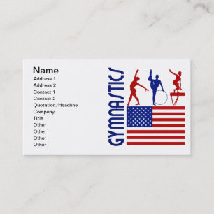 Gymnastics United States Business Card