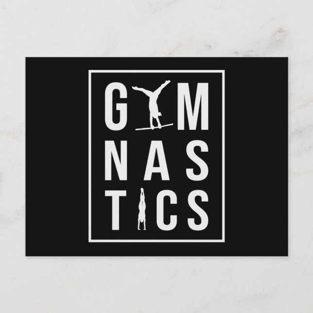 Gymnastics Unven Bars Hopper Acrobat Mat Gymnast Postcard (Front)