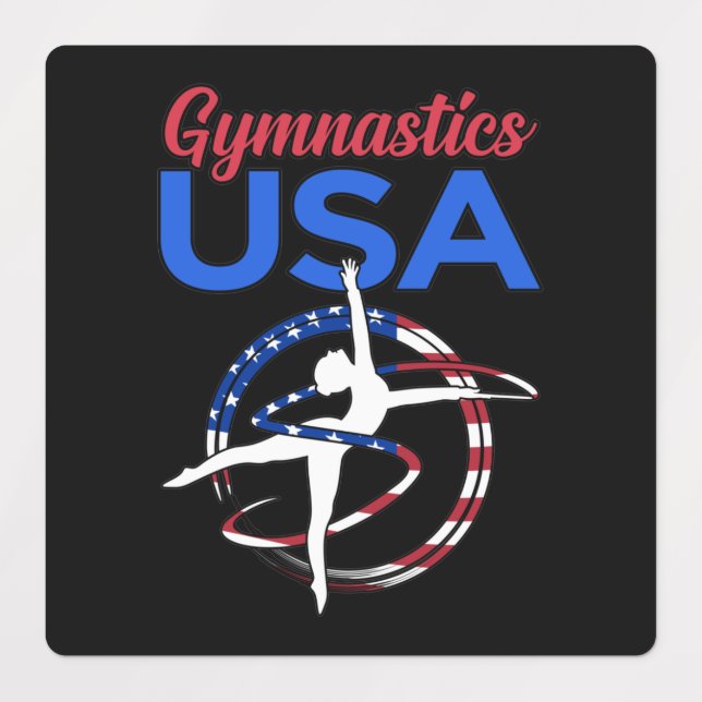 Gymnastics USA Flag Gymnast Gymnastic Sports Lover (Design 1)