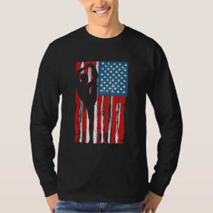 Gymnastics Usa Flag Gymnast Mum Dad Parent Us Gymn T-Shirt