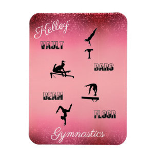 Gymnastics Vault, Bars, Beam, Floor Custom Magnet