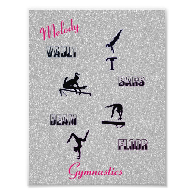 Gymnastics Vault, Bars, Beam, Floor Custom Puzzle Photo Print (Front)