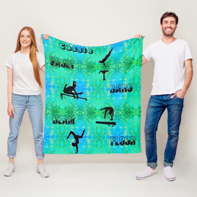 Gymnastics Vault, Bars, Beam, Floor Fleece Blanket (In Situ)