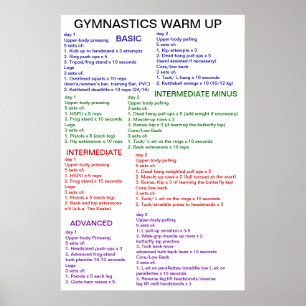 Gymnastics Warm-Up Poster