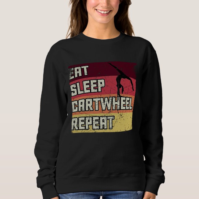 Gymnastics Women men Girls Teens Gymnast Dance Ret Sweatshirt (Front)