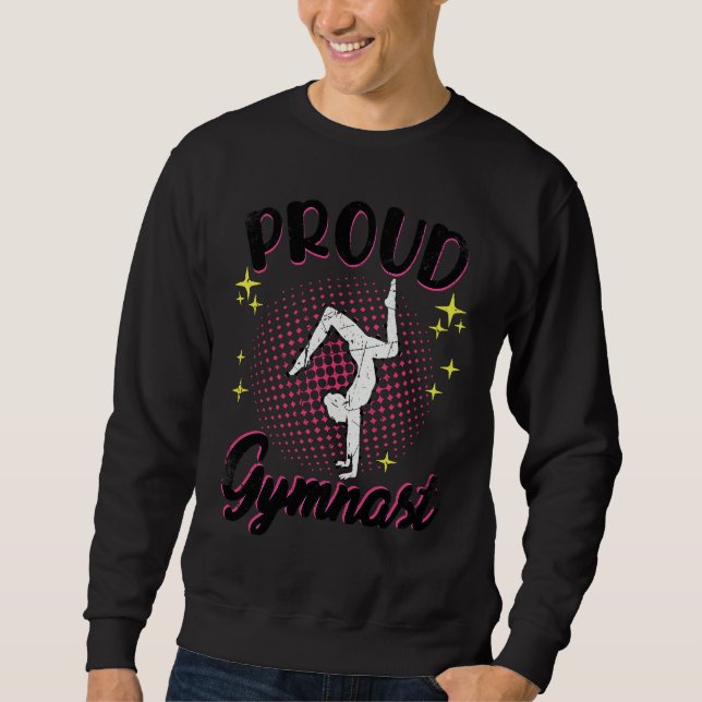 Gymnastics Women men Girls Teens Gymnast Dance Ret Sweatshirt (Front)