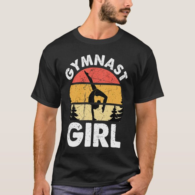 Gymnastics Women men Girls Teens Gymnast Dance Ret T-Shirt (Front)