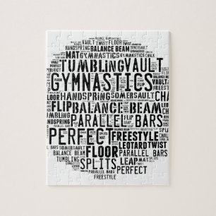 Gymnastics Word Cloud Jigsaw Puzzle