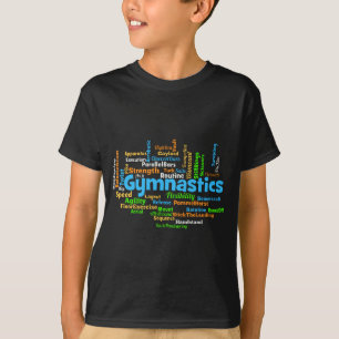 Gymnastics Word Cloud T-Shirt