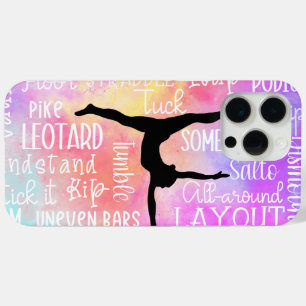 Gymnastics Words Rainbow Ombre   iPhone 15 Pro Max Case