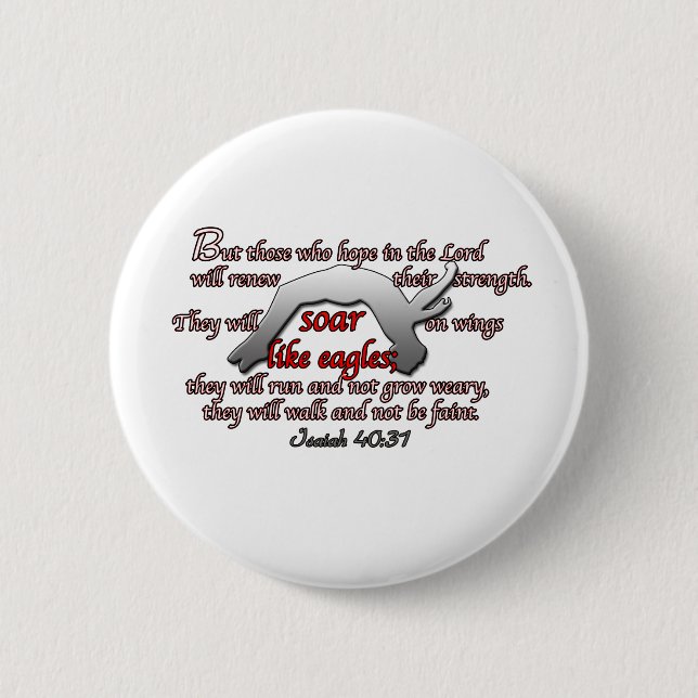 Gymnasts Soar Like Eagles 6 Cm Round Badge (Front)