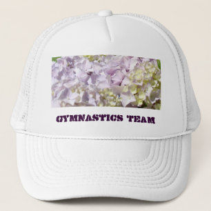 Gymnatics Team hats Lavender Hydrangea Flowers